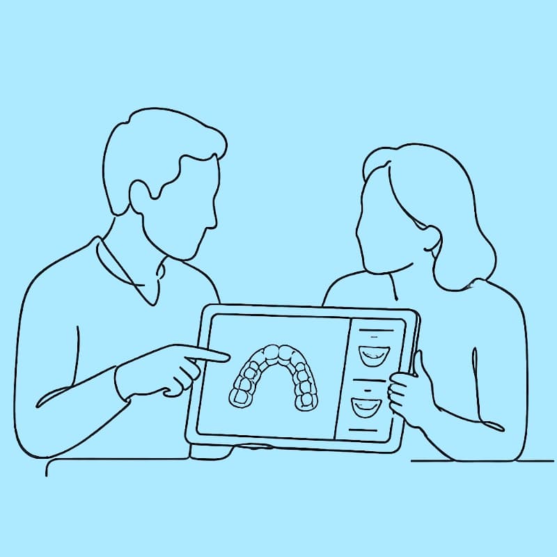 Simulación 3D del plan de tratamiento