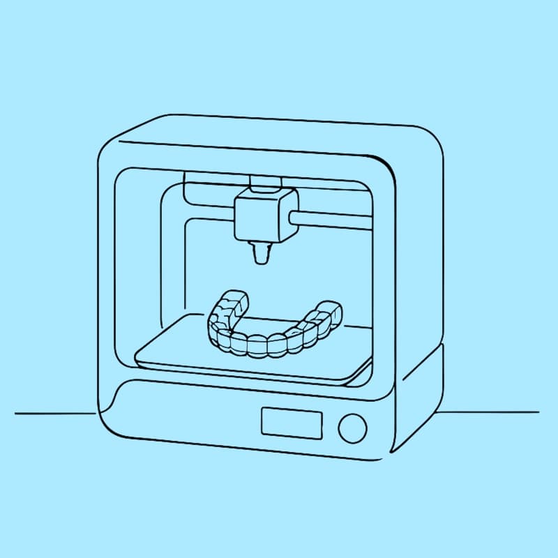 Alineador recién impreso en 3D