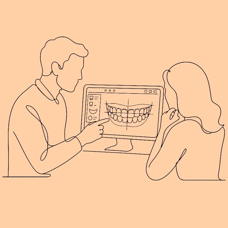 Diseño digital de la sonrisa en pantalla